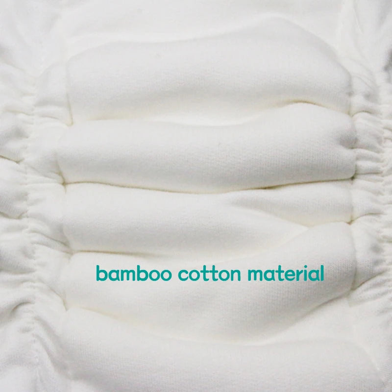 BABY HOUSE - Couche en coton de bambou réutilisable et imperméable pour bébé, 1 pièce.