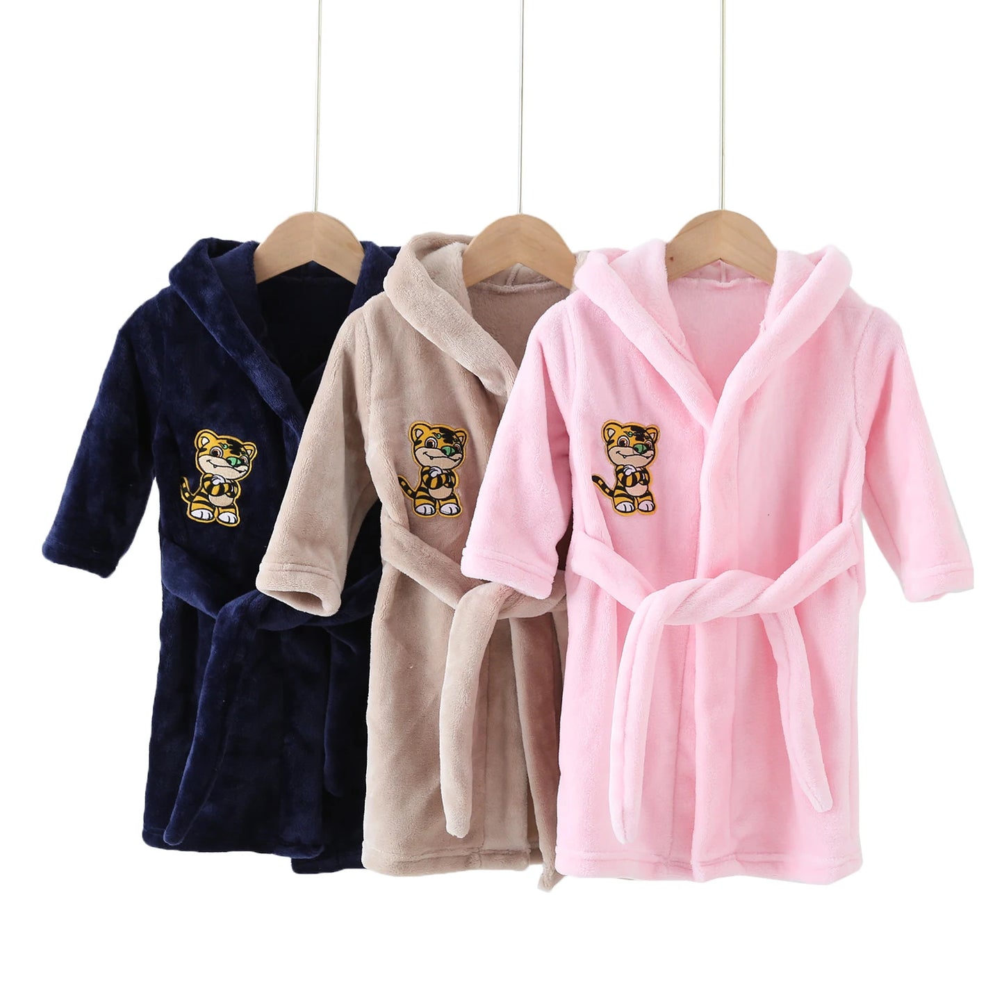 BABY HOUSE - Automne Filles Garçons Pyjamas Enfants Vêtements Filles Garçons Robes Hiver Vêtements De Nuit Peignoir Printemps Enfants À Capuche Peignoir Filles Vêtements