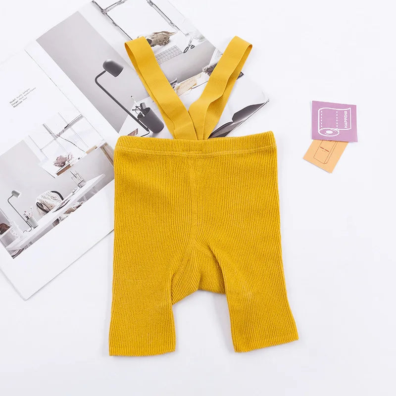 BABY HOUSE - Short à bretelles taille haute pour bébé, Leggings à gros fesses, Style européen et américain, bretelles serrées