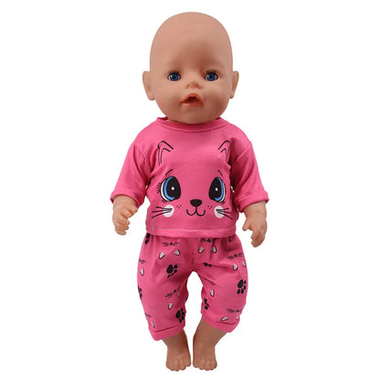  BABY HOUSE - Poupée bébé vêtements licorne Kittys robe ajustement 18 pouces américain et 43 CM Reborn nouveau-né bébé poupée OG fille poupée russie bricolage cadeau jouet