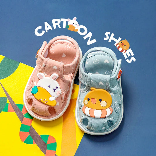 BABY HOUSE - Joyeux Mario Chaussures de bébé Mignon vocalisant chaussures de bébé Chaussures de bambin animal de bande dessinée pour garçons et filles