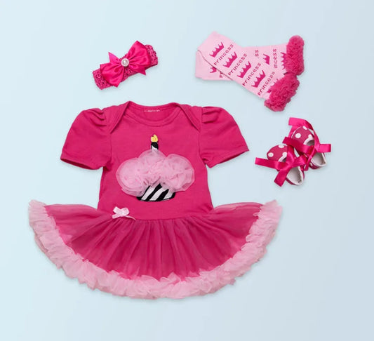 BABY HOUSE - Ensemble de vêtements, robes de princesse, pour filles, 0 à 24 mois.