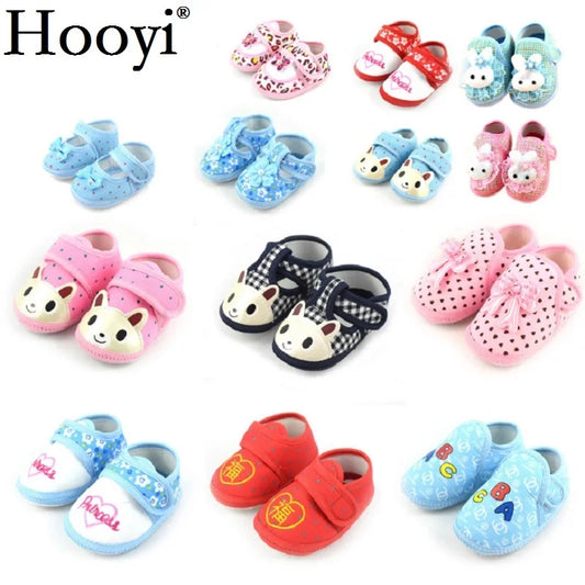 BABY HOUSE - 1 paires de chaussures de qualité supérieure, anti dérapant, filles et garçons, image animal, 0-24 mois.