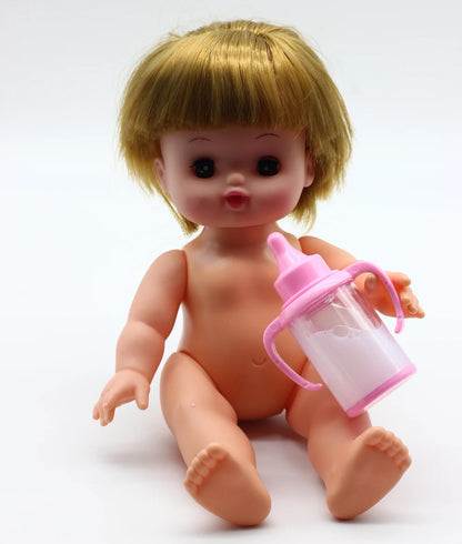 BABY HOUSE - 3 pièces/ensemble magique mike bouteille bébé poupée biberon mangeoire mamelon pour poupée jouet bouteille de lait es020