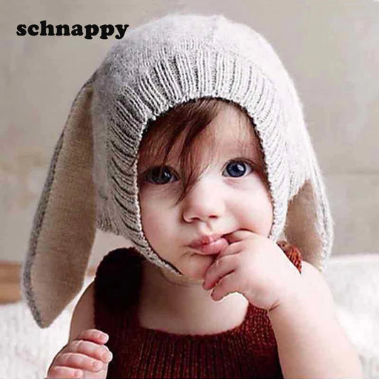 BABY HOUSE - Chapeau à longues oreilles, bonnet lapin, pour filles et garçons, 0 à 24 mois.
