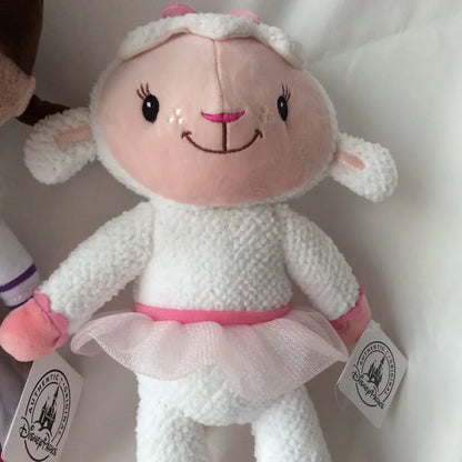 Jouets en peluche Doc McStuffins originaux, fille Dottie de 32cm et mouton Lambie de 27cm, poupée douce pour bébé.