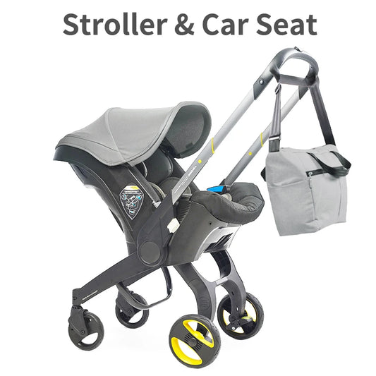 BABY HOUSE - siège auto poussette bébé pour landaus nouveau-né Buggy bébé chariot de sécurité chariot léger 3 en 1 système de voyage