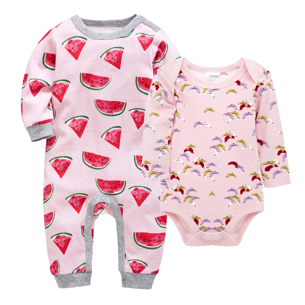 BABY HOUSE - Pyjama en coton, manches longues, pour filles et garçons, 2 pièces, 3 à 12 mois.