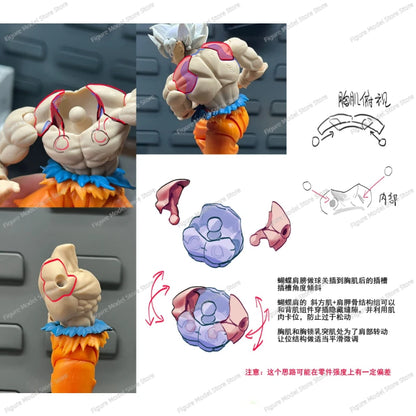 BABY HOUSE - TKDIY TKCUSTOM TK Dragon Ball S.H.Figuarts SHF Son Goku Ultra Instinct Upper Torse Kit Anime Action Figures Jouets Collector