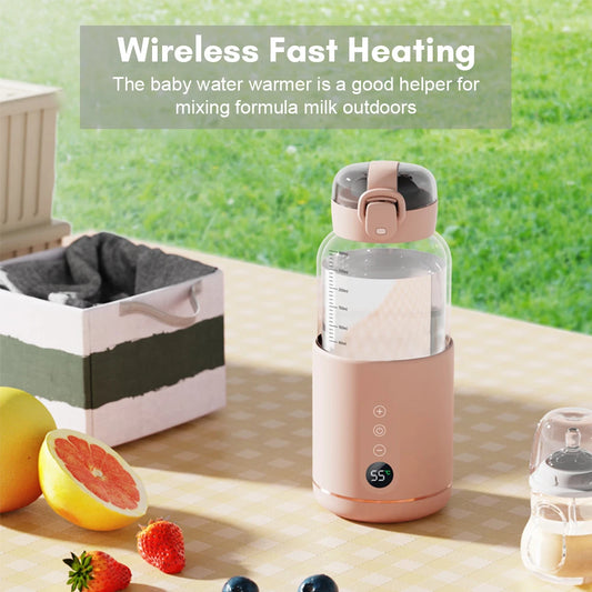 BABY HOUSE - Chauffe-eau électrique portable pour bébé pour lait maternisé 300ML USB Charge Contrôle précis de la température Voiture Voyage Chauffe-biberon