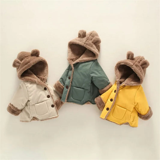 BABY HOUSE - Manteaux infantile polaire à capuche, pour filles et garçons, 1 à 5 ans.