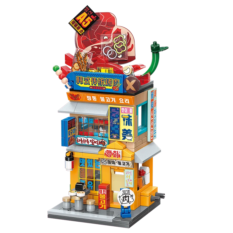 BABY HOUSE - Keeppley blocs de construction conte de fées ville ville coloré scène de rue série modèle bricolage cabine assemblé jouet ornements cadeau d’anniversaire