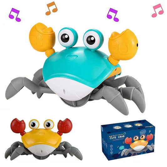 BABY HOUSE - Jouet de crabe rampant pour bébé, temps sur le ventre pour le développement de jeux de bébé, jouet Fujao de crabe Rechargeable pour tout-petits de 0 à 12 12 à 36 mois