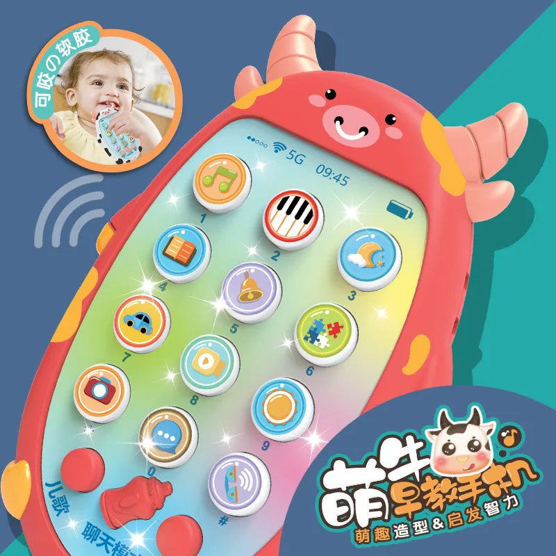 BABY HOUSE - Jouets de téléphone pour bébé,  musique, jouet vocal, Machine d'apprentissage éducatif précoce, cadeau électronique pour enfants