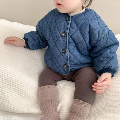 BABY HOUSE - Manteau épais à manches longues, Velours, pour garçons, 0 à 24 mois.