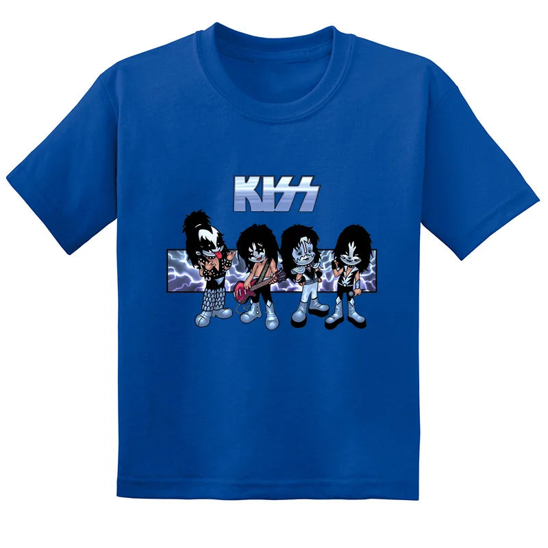 BABY HOUSE - Stormtrooper Fans Kiss Rock Band imprimer mode enfants T-shirt bébé garçons filles vêtements été enfants coton à manches courtes T-shirt