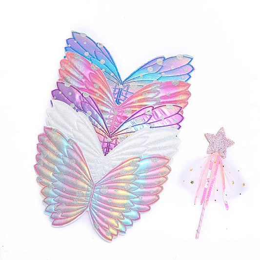 BABY HOUSE -  Ailes de papillon Dress Up Cadeau De Fête D’anniversaire Cadeaux Cos Costume Accessoires Joyeux Anniversaire Fête Décor Enfants Filles