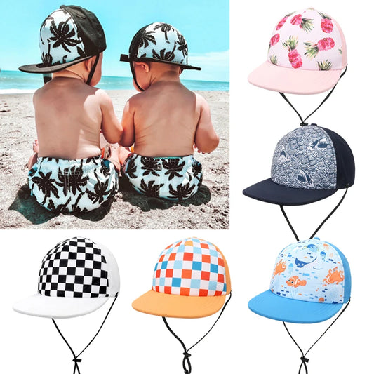 BABY HOUSE - Casquette d'été pour bébé, chapeau de plage à séchage rapide pour enfants, chapeaux de soleil pour filles et garçons, accessoires réglables,  enfants de 6 à 10 ans