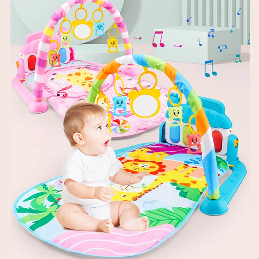 BABY HOUSE - Activité musicale pour bébé, support de gymnastique, tapis de jeu pour enfant, Puzzle, clavier de Piano, tapis de jeu pour bébé, tapis de jeu rampant, jouet pour bébé, cadeau