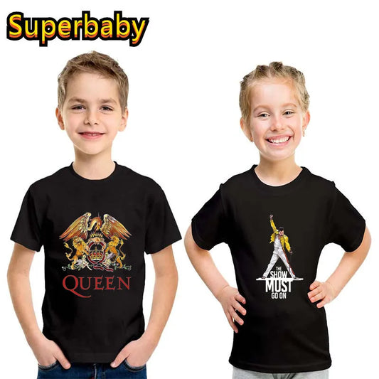 BABY HOUSE - Freddie Mercury The Queen Rock Band imprimé Cool enfants T-shirt bébé garçons filles vêtements été enfants coton à manches courtes T-shirt