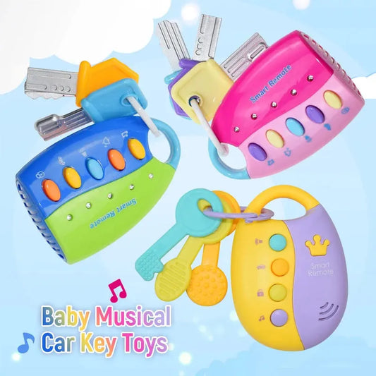 BABY HOUSE - Jouet Montessori pour bébé, dessin animé Musical, clé de voiture, télécommande intelligente, voix, musique, jouets éducatifs pour enfants en bas âge, cadeau pour nourrissons