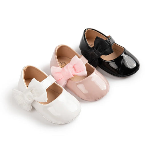 BABY HOUSE - Chaussures pour bébé de nouveau-né de printemps Bowknot Sole de caoutchouc anti-glip