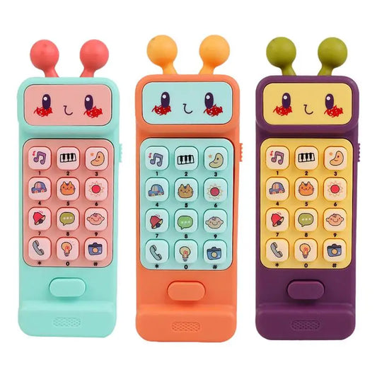 BABY HOUSE - Bébé téléphone jouet contrôle musique dormir jouet dentition Simulation bébé jouet enfants infantile début jouet éducatif jouets musicaux pour bébés