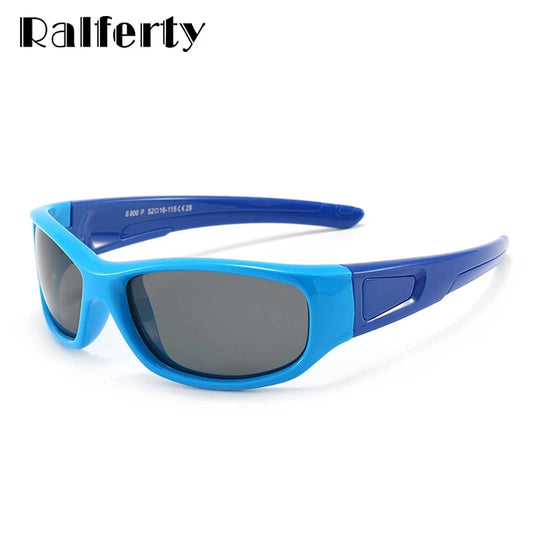 BABY HOUSE - Ralferty qualité polarisée bébé garçons lunettes de soleil filles enfants Sport lunettes de soleil flexible doux incassable cadre extérieur nuances K800