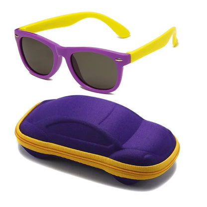 BABY HOUSE - Lunettes de soleil élégantes en Silicone pour bébé, UV400, pour garçons et filles, lunettes de soleil, lentille AC, lunettes de sécurité, cadeau pour enfants