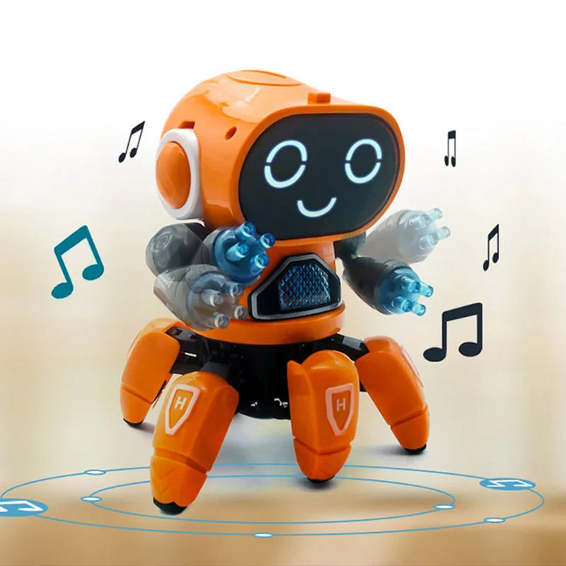 BABY HOUSE - Musique de danse 6 griffes Robot poulpe araignée Robots véhicule cadeau d'anniversaire jouets pour enfants enfants éducation précoce bébé jouet garçons filles