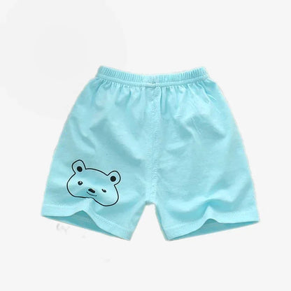 BABY HOUSE - Shorts en coton pour enfants, vêtements pour garçons et filles, solides, respirants, pantalons courts d'été pour bébés, pantalons de sport décontractés, de plage, élastiques