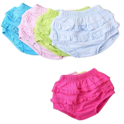 BABY HOUSE - Shorts en dentelle pour bébé, boxers pour garçons et filles, pantalons d'été doux et fins pour enfants, à rayures et couleurs unies