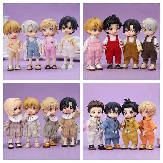 Obitsu 11 1/12 BJD poupée body couleur bonbon vêtements mode bretelles multicolores pour Ob11, Gsc, Body9 accessoires de poupée