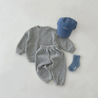 BABY HOUSE - Milancel Autumn Baby Vêtements Ensemble à sweat à sweat décontracté Suit filles Sweat à capuche et pantalon garçons tenue
