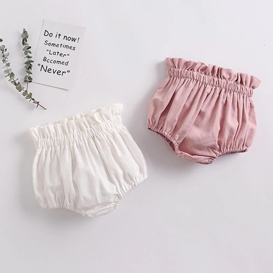 BABY HOUSE - Bloomers d'été couleur bonbon pour bébé, Shorts en coton confortables pour bébés filles, vêtements pour enfants de 0 à 3 ans