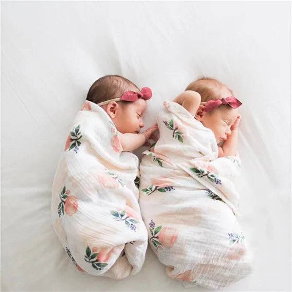 BABY HOUSE - Couvertures d'emmaillotage en mousseline pour bébé, en coton doux pour nouveau-né.