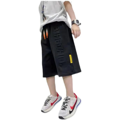 BABY HOUSE - Garçons Shorts été court Sport coton pantalons de survêtement garçons genou longueur pantalon 5 6 7 8 10 12 13 14 ans adolescents enfants vêtements pantalons