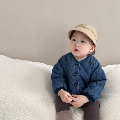 BABY HOUSE - Manteau épais à manches longues, Velours, pour garçons, 0 à 24 mois.