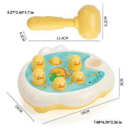 BABY HOUSE - Produits Jouet pour bébé canard/grenouille/cochon, jeu d'apprentissage Montessori, Puzzle éducatif, cadeau pour tout-petits de 0 6 12 24 mois, fabricant de bruit avec marteau