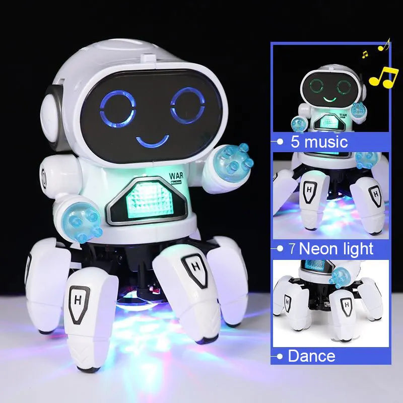 BABY HOUSE - Musique de danse 6 griffes Robot poulpe araignée Robots véhicule cadeau d'anniversaire jouets pour enfants enfants éducation précoce bébé jouet garçons filles